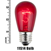 S14 Multicolor Transparent Bulbs, E26 - Medium Base