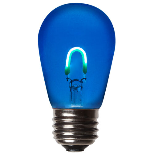 S14 Transparent Glass Blue FlexFilament LED Bulbs