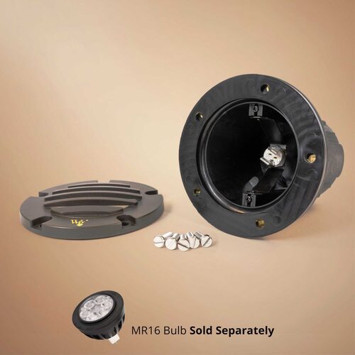 Savannah Landscape Well Light with Gravel Guard, Antique Bronze
