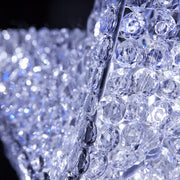 Shimmering Cool White and Blue LED Crystal 5 Point Star Tree Topper