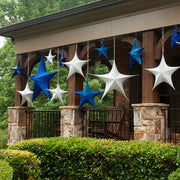 Silver Polymesh Unlit Fold Flat Commercial Star