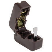 Snap-On Female Zip Plug, SPT1, Brown