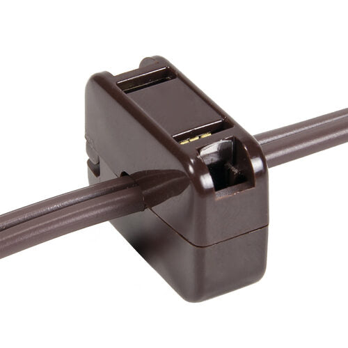 Snap-On Female Zip Plug, SPT1, Brown
