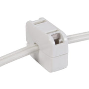 Snap-On Female Zip Plug, SPT1, White
