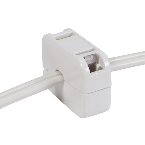 Snap-On Female Zip Plug, SPT1, White