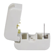 Snap-On Female Zip Plug, SPT1, White