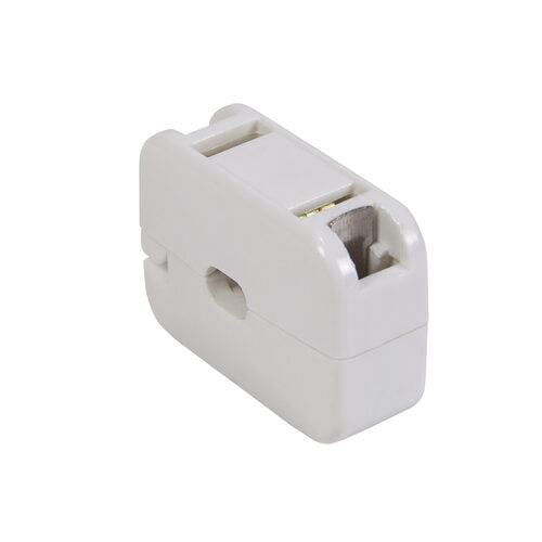 Snap-On Female Zip Plug, SPT1, White