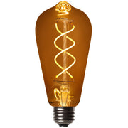 ST64 5W Antiqued Glass Warm White FlexFilament® LED Edison Bulbs