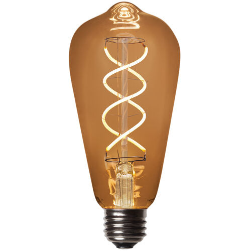 ST64 5W Glass Warm White FlexFilament® LED Edison Bulbs