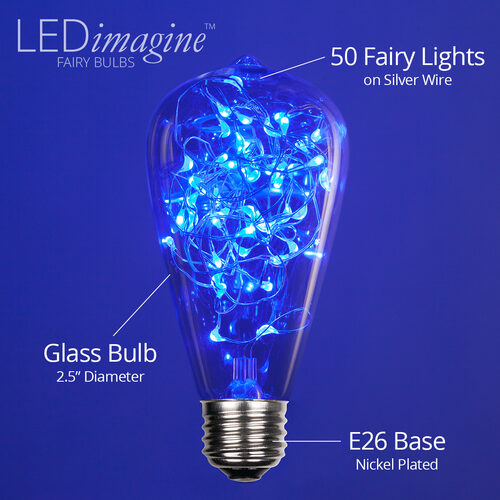 ST64 Blue LEDimagineTM Fairy Light Bulbs