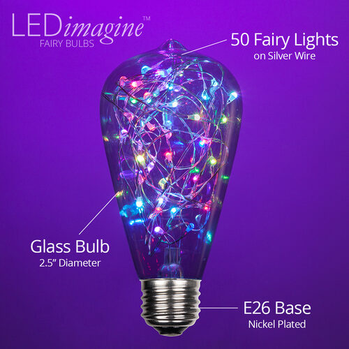 ST64 Color Change RGB LEDimagineTM Fairy Light Bulbs