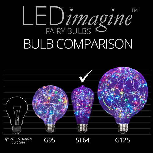 ST64 Color Change RGB LEDimagineTM Fairy Light Bulbs