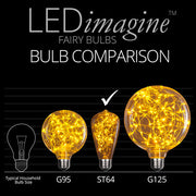 ST64 Gold LEDimagineTM Fairy Light Bulbs