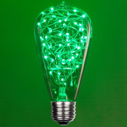 ST64 Green LEDimagineTM Fairy Light Bulbs