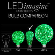 ST64 Green LEDimagineTM Fairy Light Bulbs
