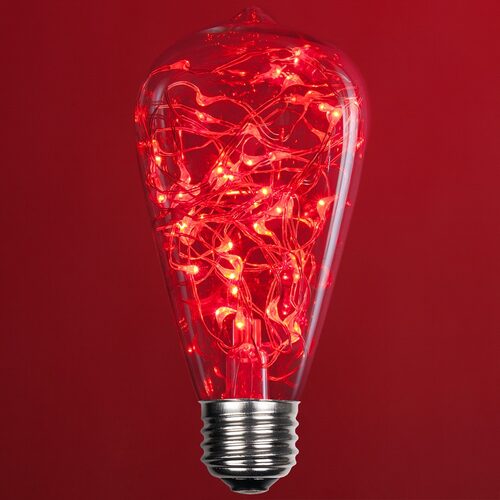 ST64 Red LEDimagineTM Fairy Light Bulbs