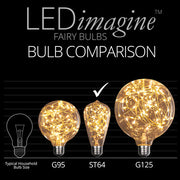 ST64 Warm White LEDimagineTM Fairy Light Bulbs