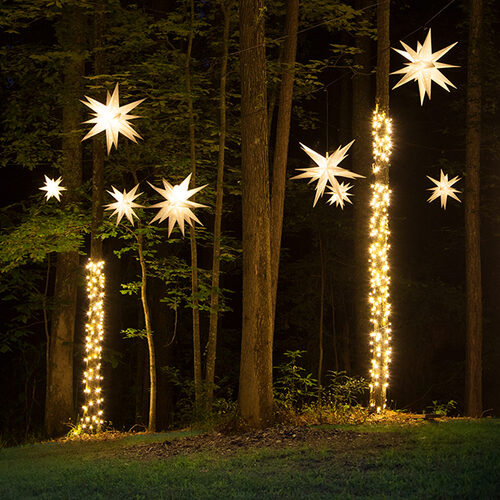 White LED Moravian Star