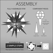 White LED Moravian Star