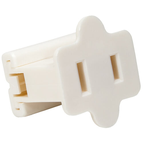 White Polarized Female Zip Plug, SPT1