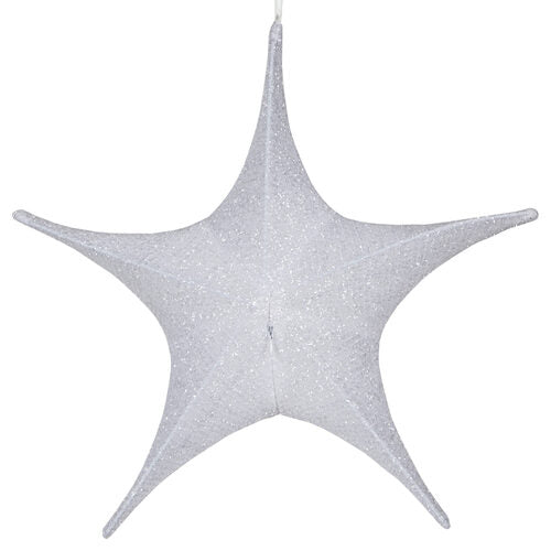 White Polymesh Unlit Fold Flat Commercial Star