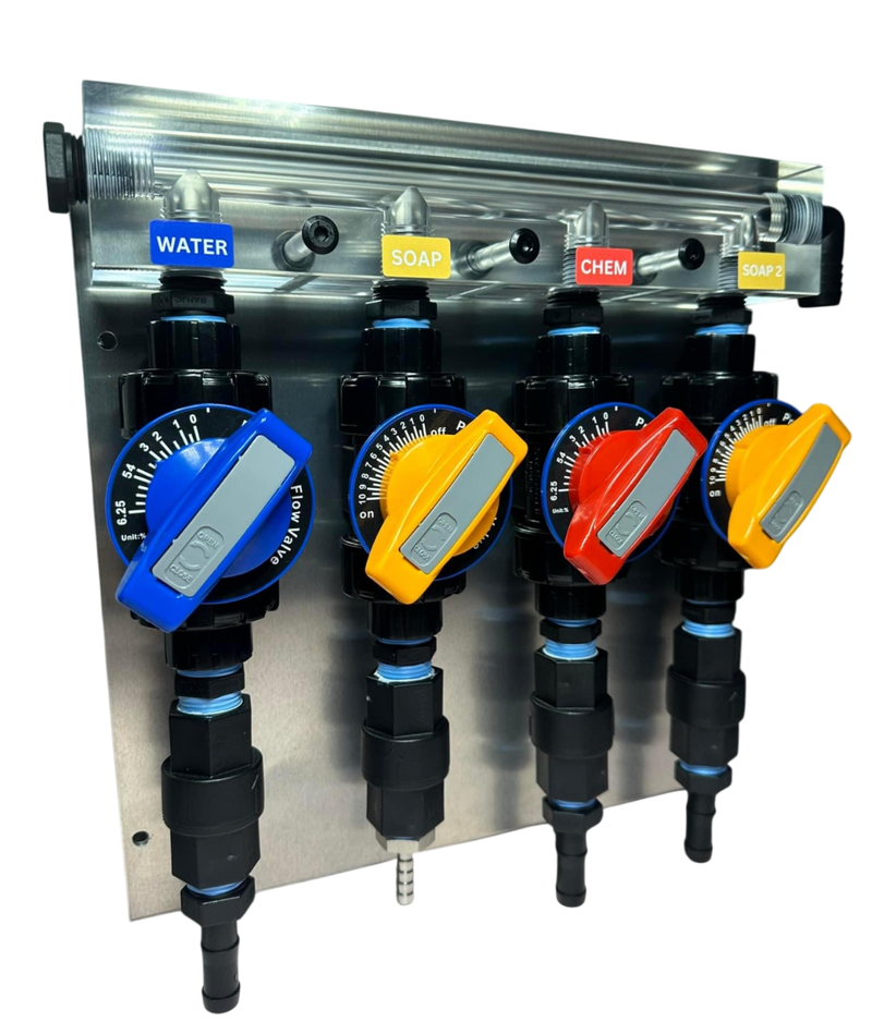 1/2" Crystal Clear Manifold 4 Port