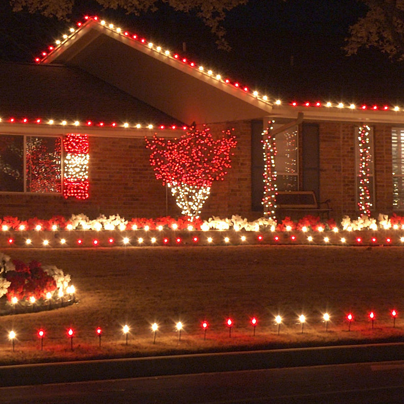 C9 Red Opaque Bulbs