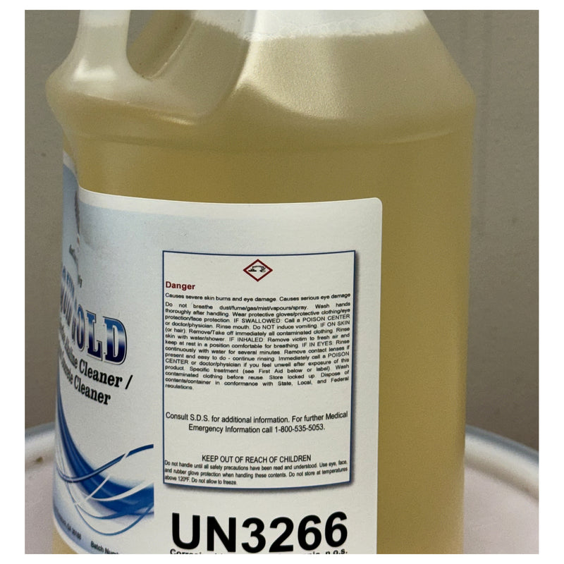 Liquid Gold Degreaser warning and safety label