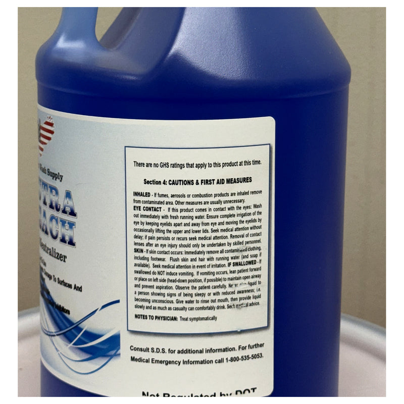 Neutra Bleach warning and safety label