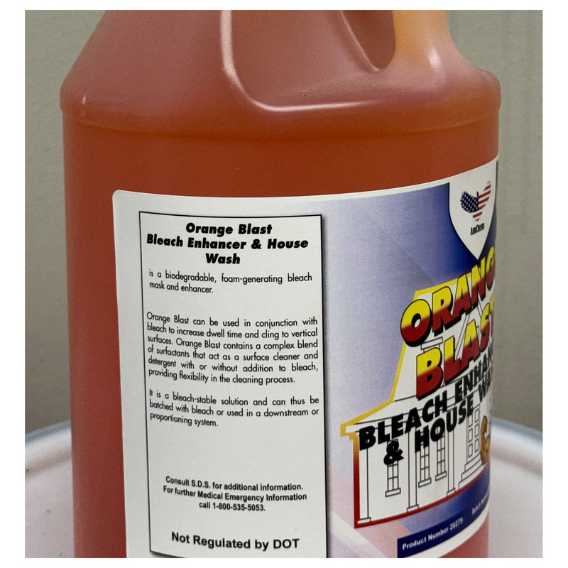 Orange Blast directions label