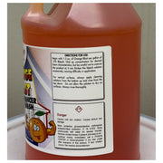 Orange Blast warning and safety label