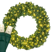 Oregon Fir Prelit LED Wreath, Warm White Lights