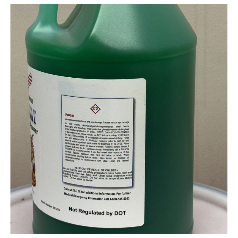 Ox Away warning and safety label