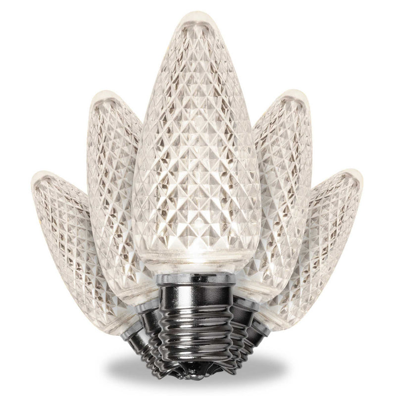 C9 Pure White Kringle Traditions LED Bulbs