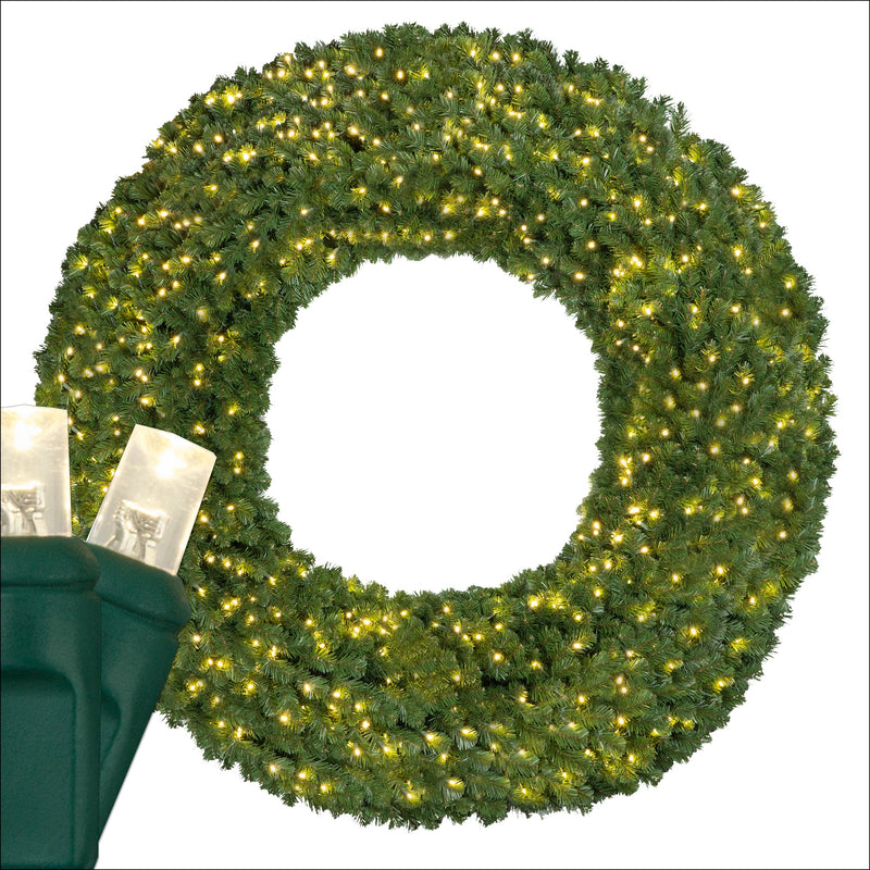 72 in Sequoia Fir LED Commercial Prelit Wreath