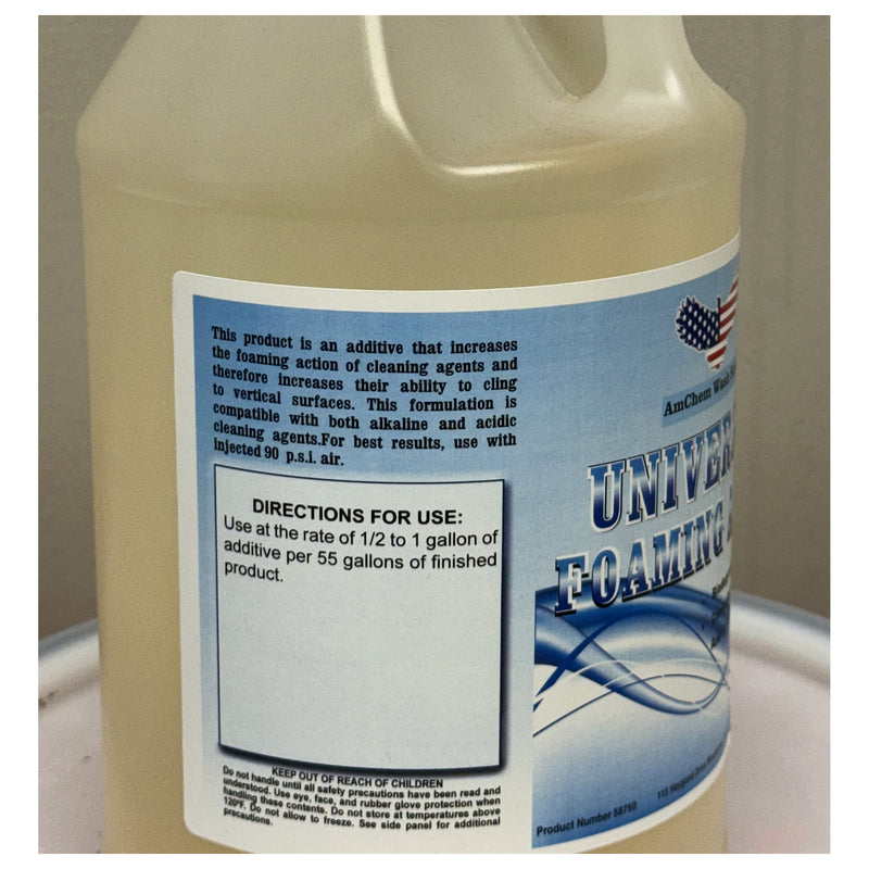 Universal Foaming Agent directions label